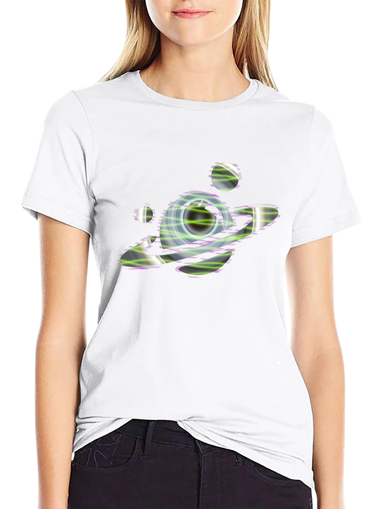 Planet Graphic Black T-Shirt