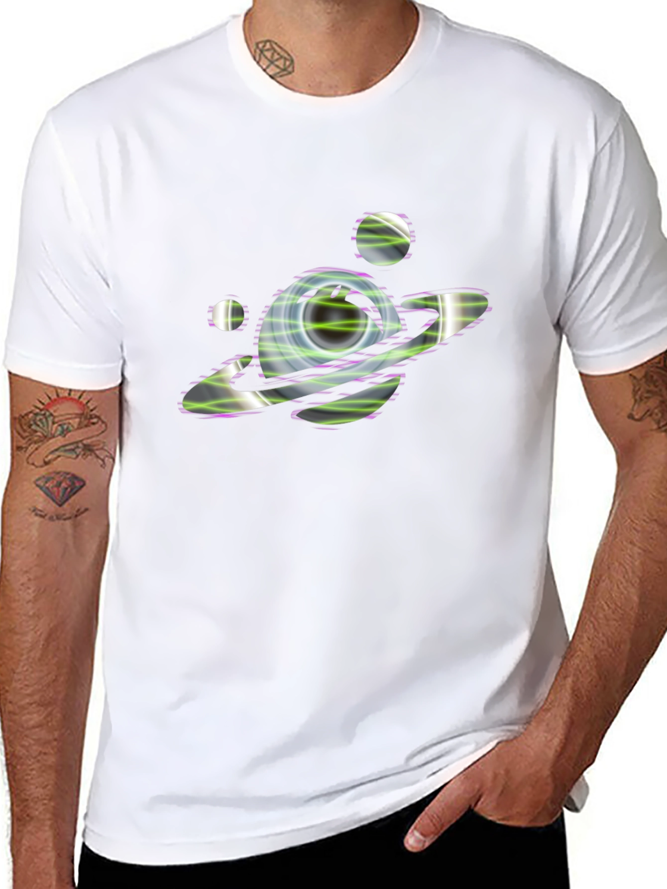 Planet Graphic Black T-Shirt