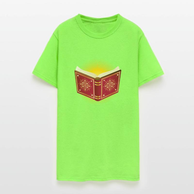 shining open red book for Santa Claus