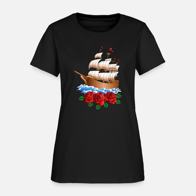 Ship and Roses