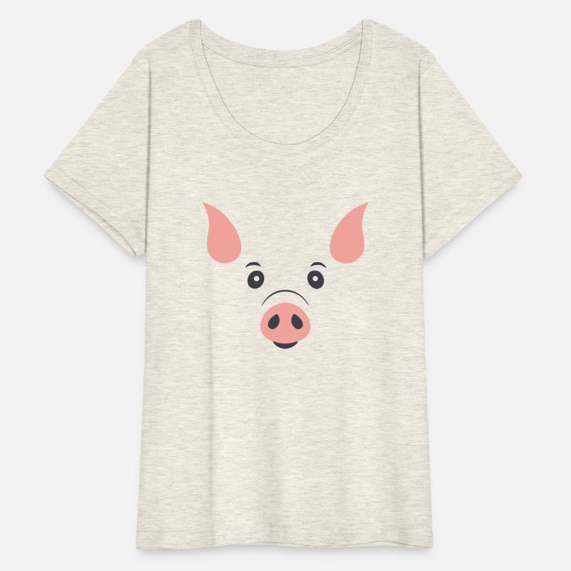 Simple Pig Head Vector Design