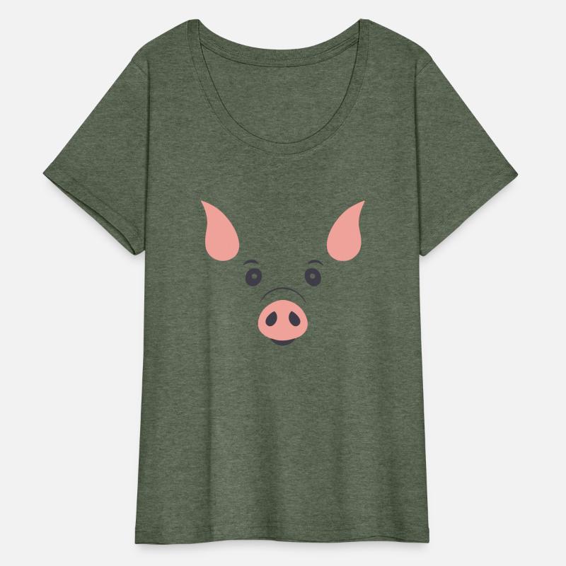 Simple Pig Head Vector Design