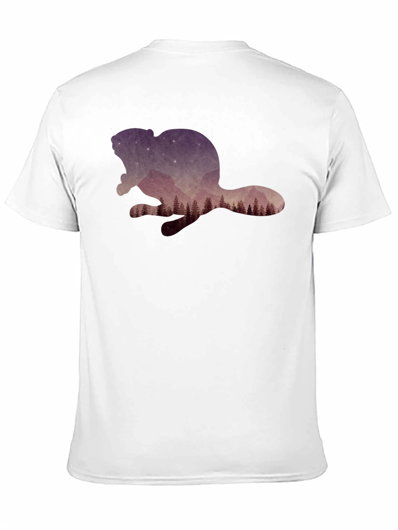 Beaver Silhouette Graphic T-Shirt