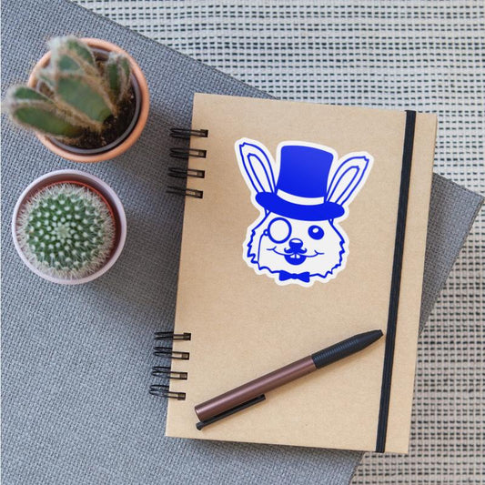 Sir Rabbit Monocle Glasses Beard Top Hat Mr. Rich