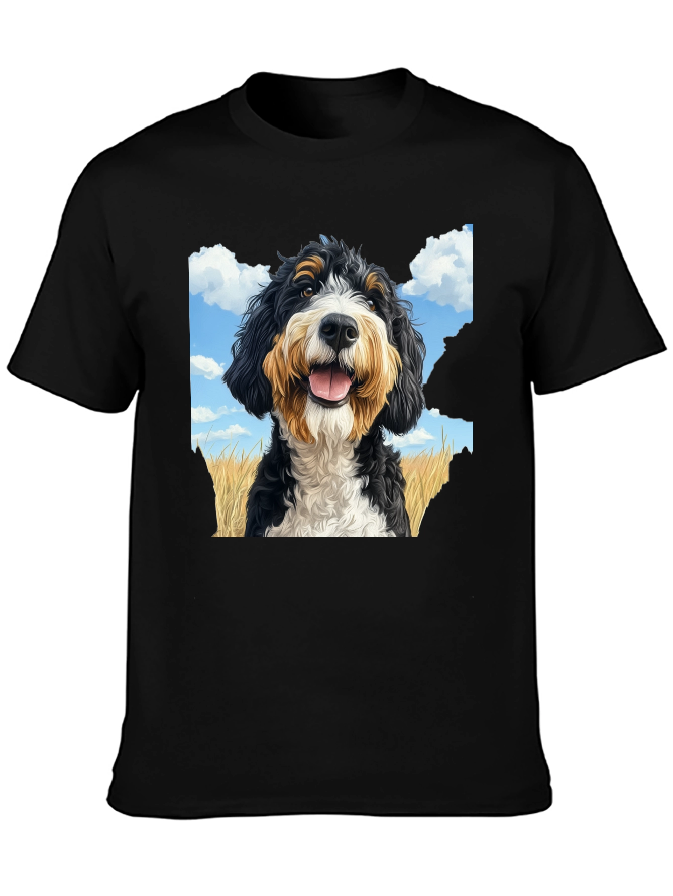 Bernedoodle Dog Graphic T-Shirt