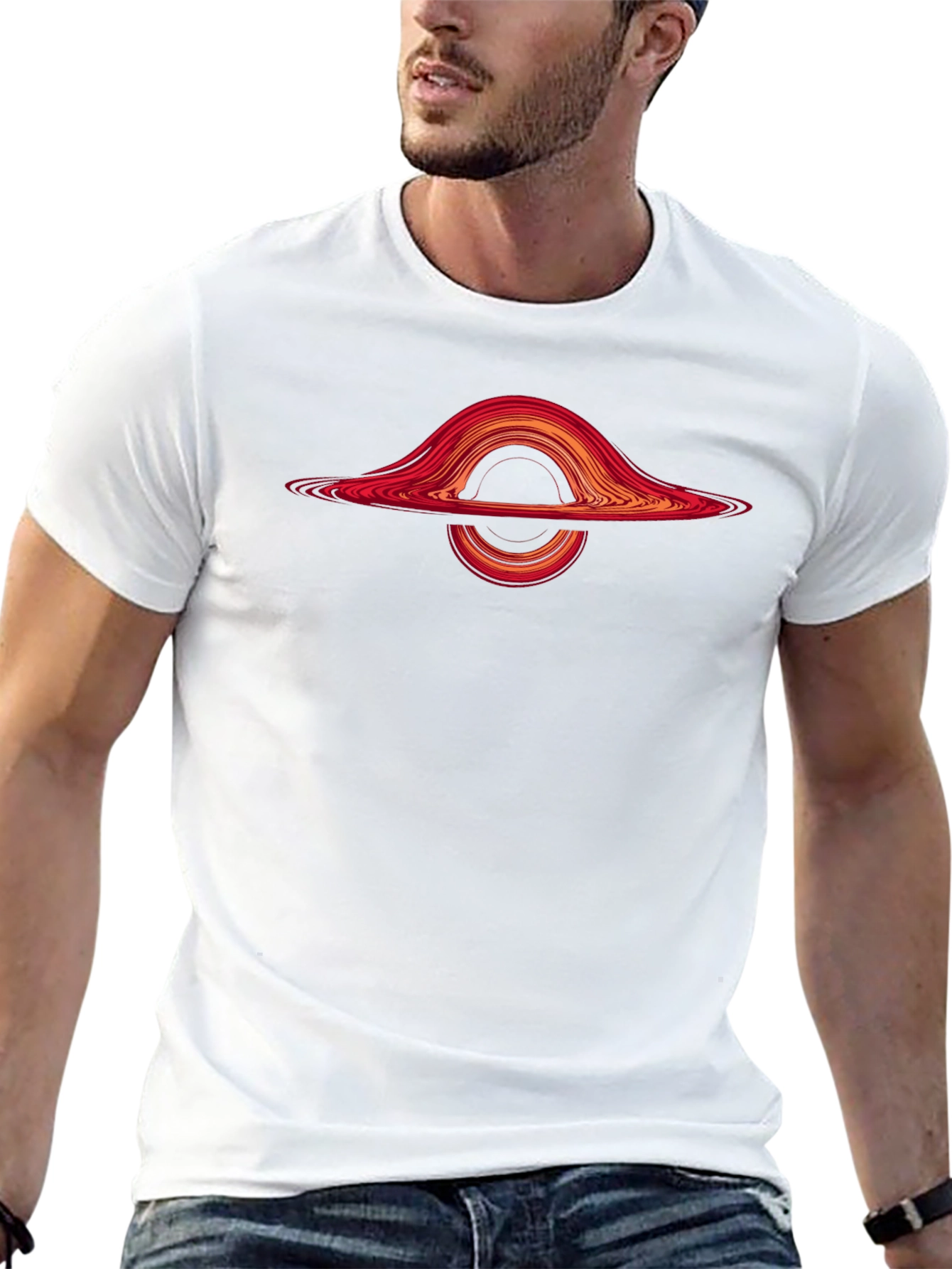 Black Hole Graphic T-Shirt - Science Fashion