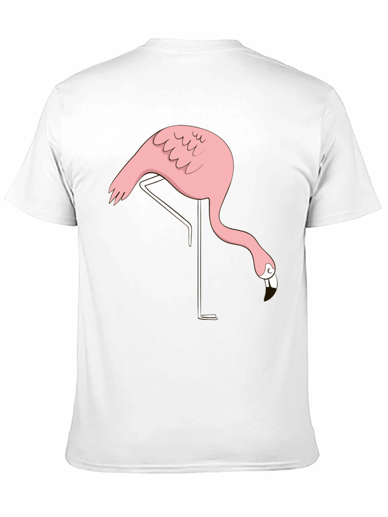 Black Flamingo Graphic Tee - Quirky Casual Style