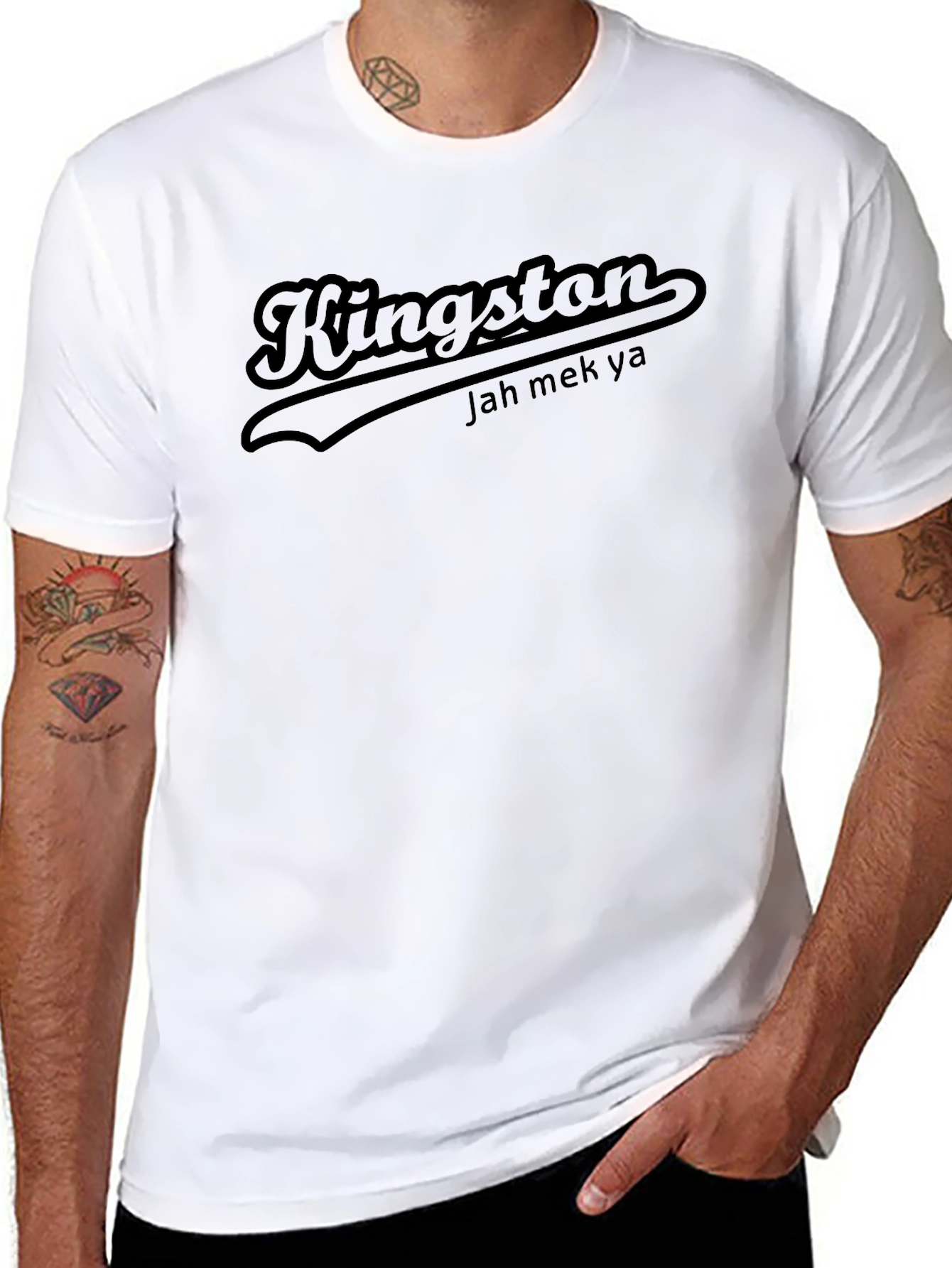 Kingston Jah Mek Ya Graphic T-Shirt - Black