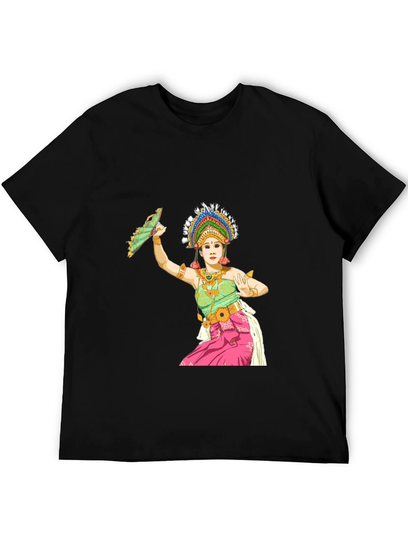 Balinese Dancer Graphic T-Shirt - Unique Design