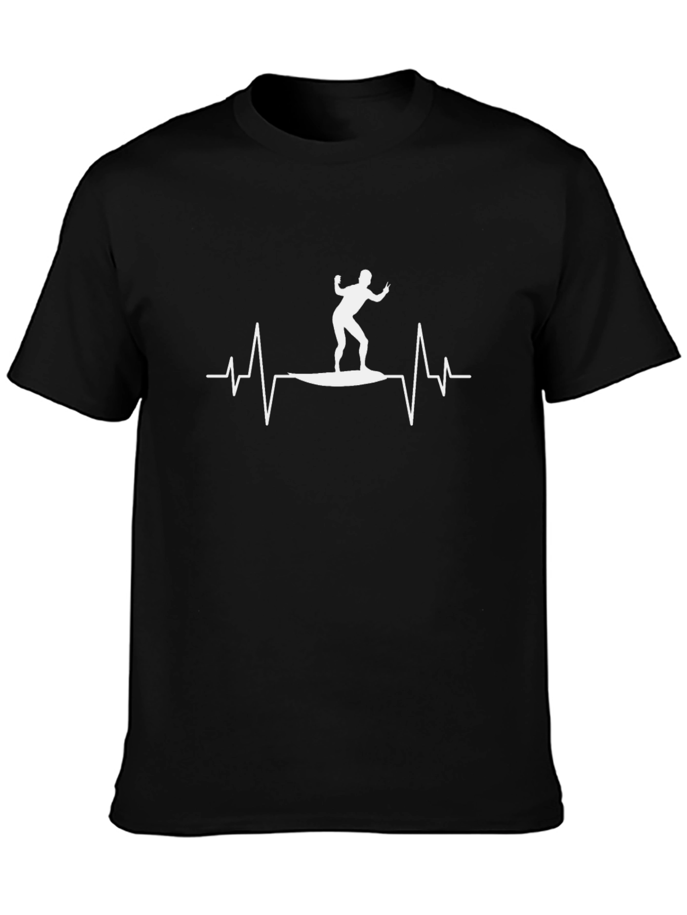 Surfer Heartbeat Graphic T-Shirt