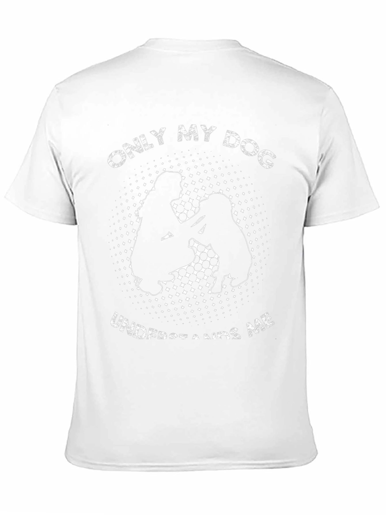 Only My Dog Understands Me Black T-Shirt