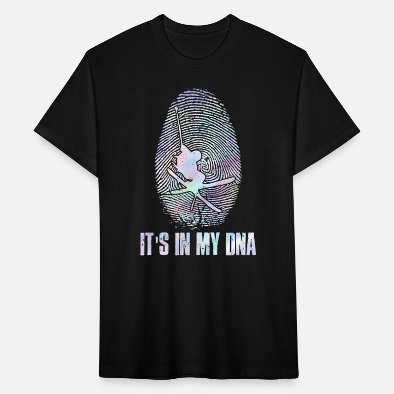 Skier Fingerprint It's in my DNA Skiing
