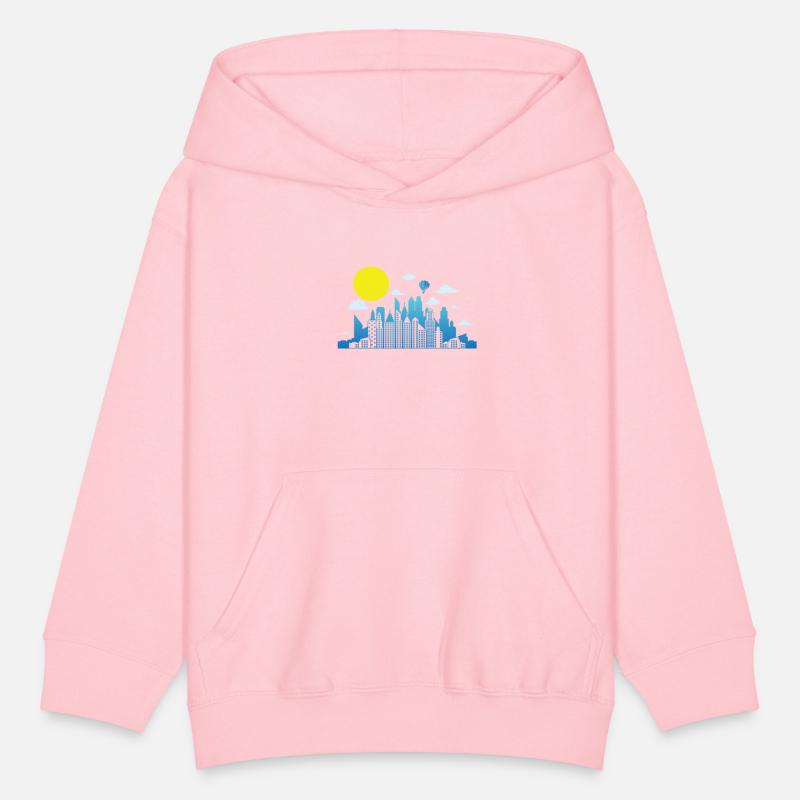 Skyline with Moon Building City Silhouette