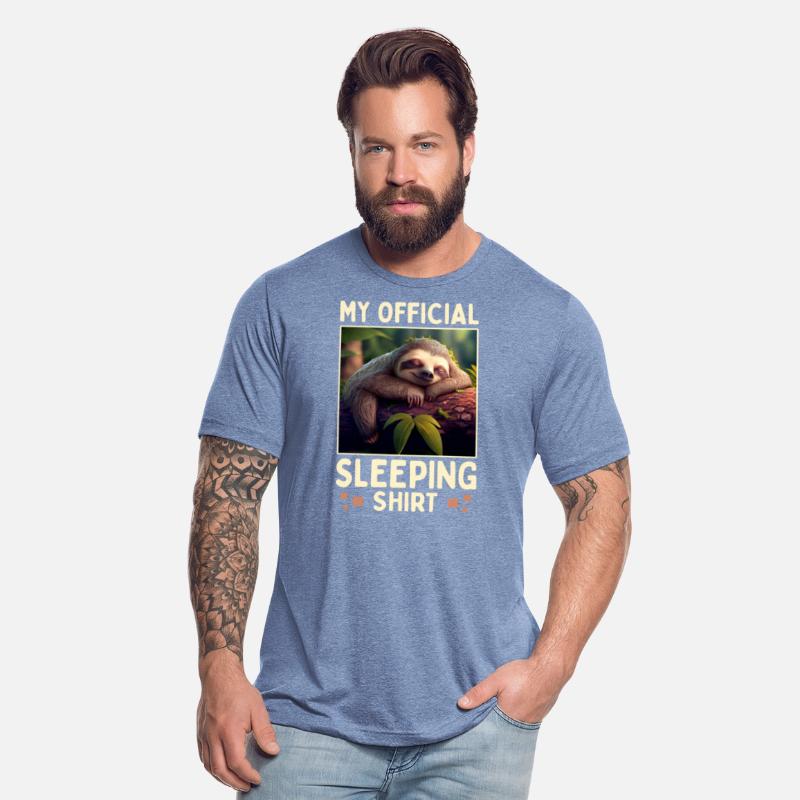 Sloth My Official Sleeping Shirt Pajama Cute Sleep