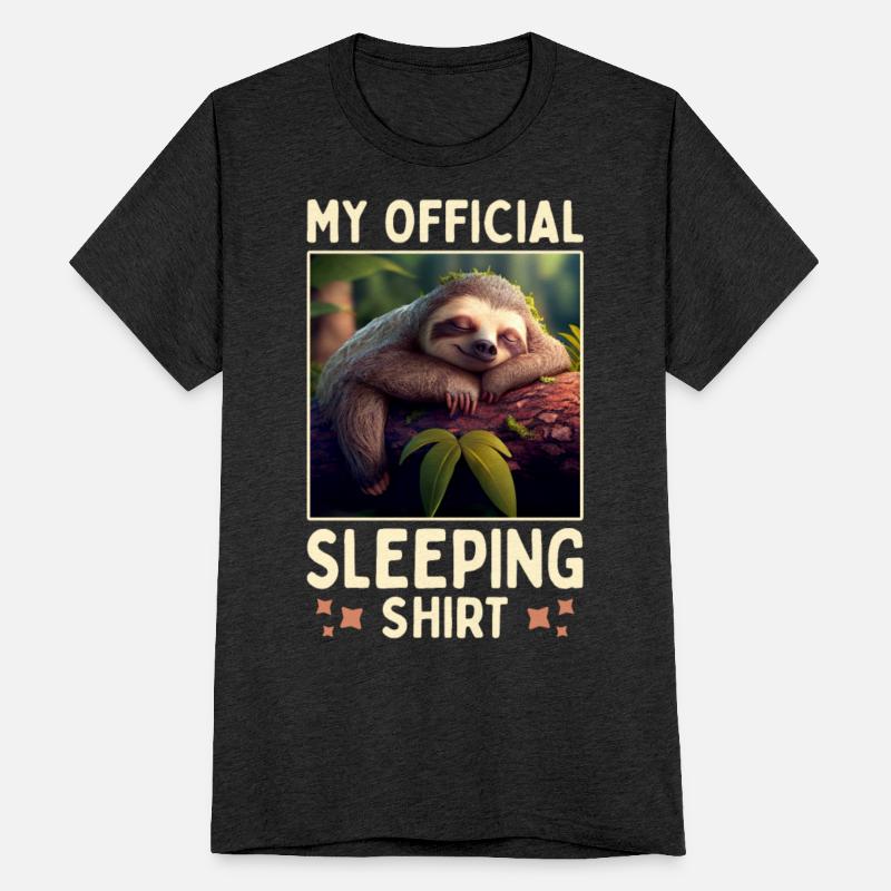 Sloth My Official Sleeping Shirt Pajama Cute Sleep