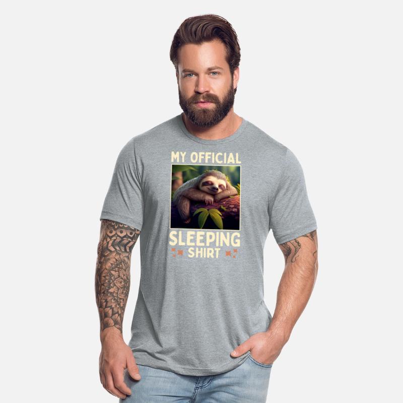 Sloth My Official Sleeping Shirt Pajama Cute Sleep