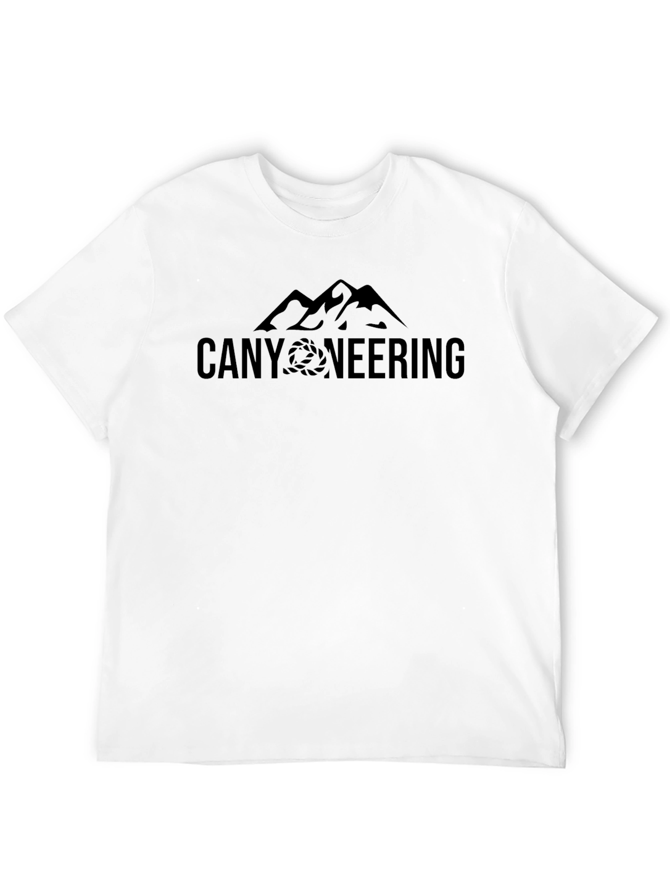 Canyoneering Mountain Graphic Tee - Black
