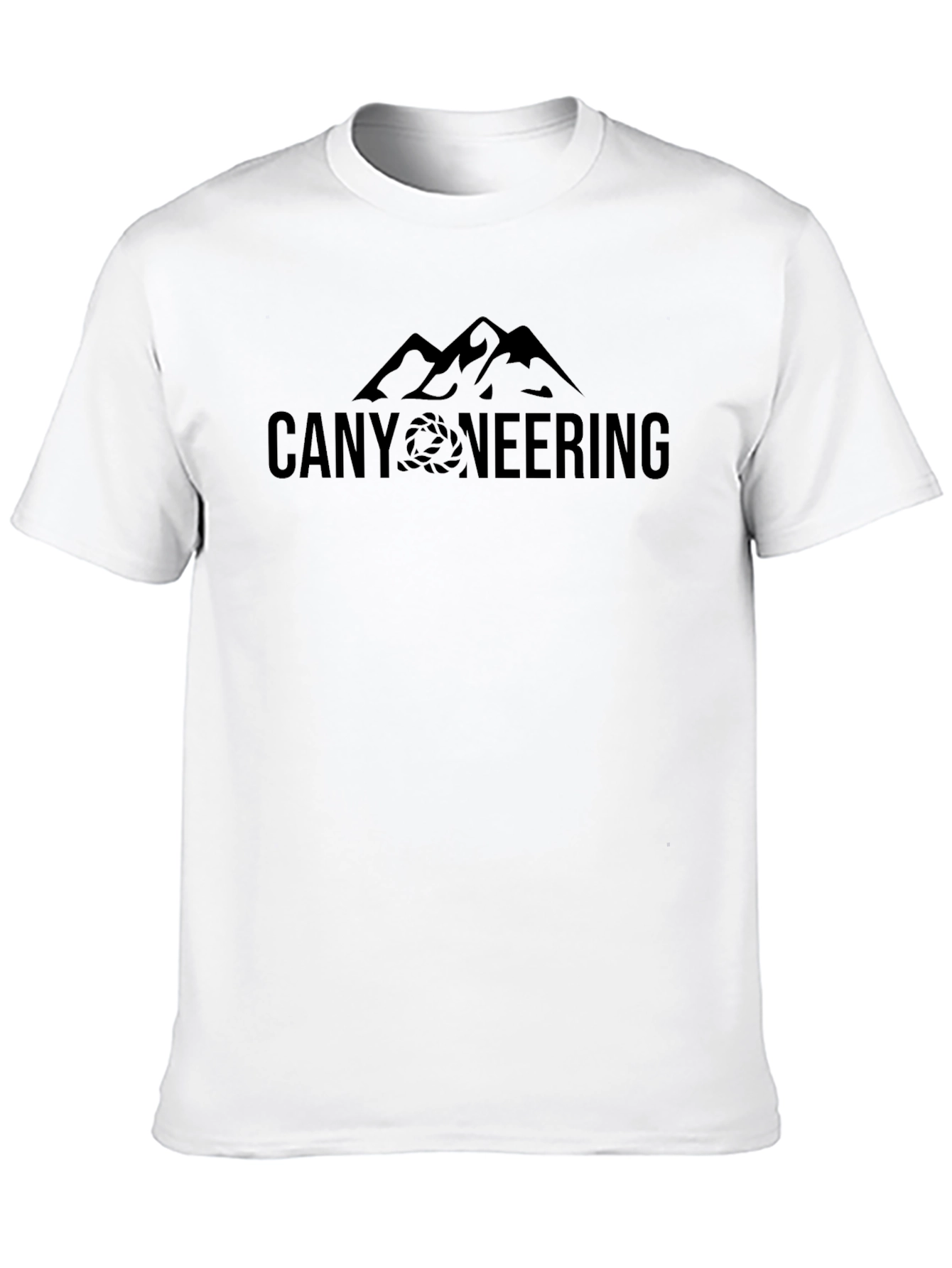 Canyoneering Mountain Graphic Tee - Black
