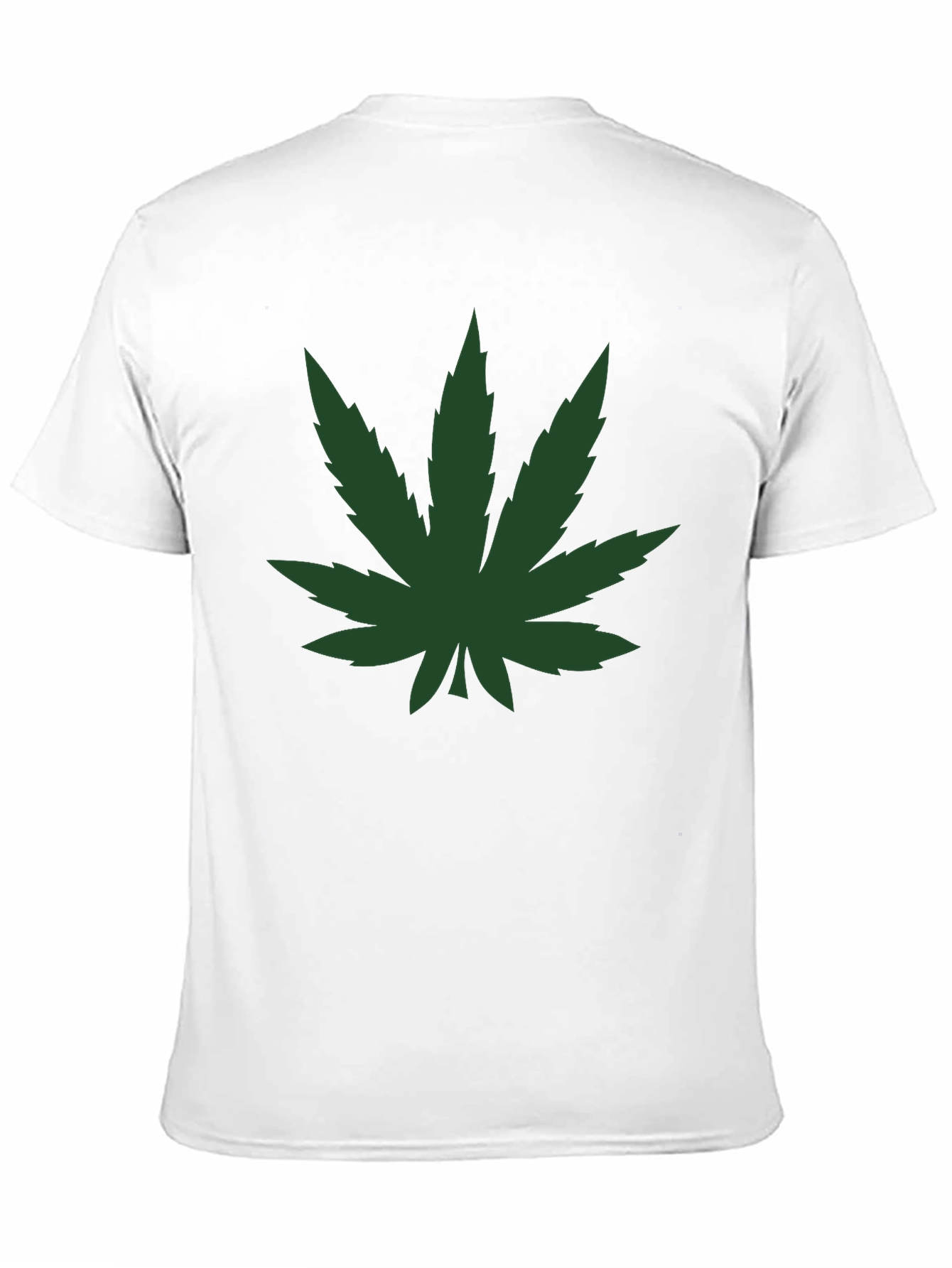 Cannabis Leaf Graphic Black T-Shirt