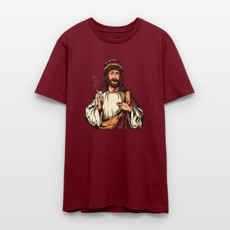 Smoking Weed Joint Jesus Cannabis Hemp Rasta 420