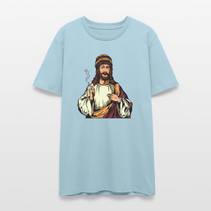 Smoking Weed Joint Jesus Cannabis Hemp Rasta 420