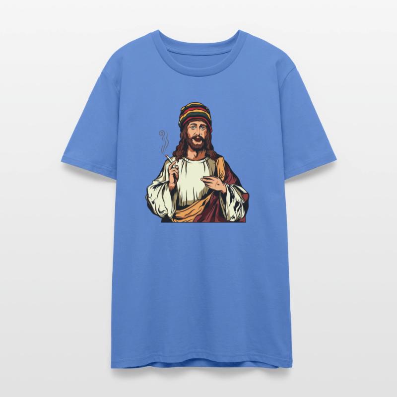 Smoking Weed Joint Jesus Cannabis Hemp Rasta 420