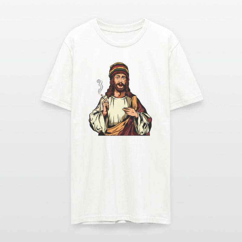 Smoking Weed Joint Jesus Cannabis Hemp Rasta 420