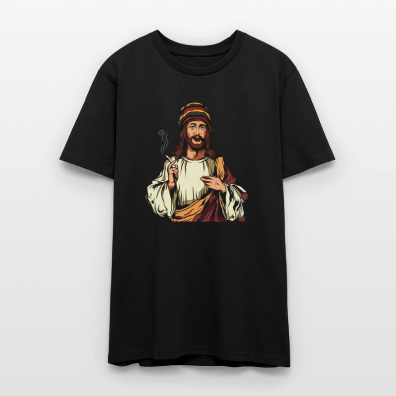 Smoking Weed Joint Jesus Cannabis Hemp Rasta 420
