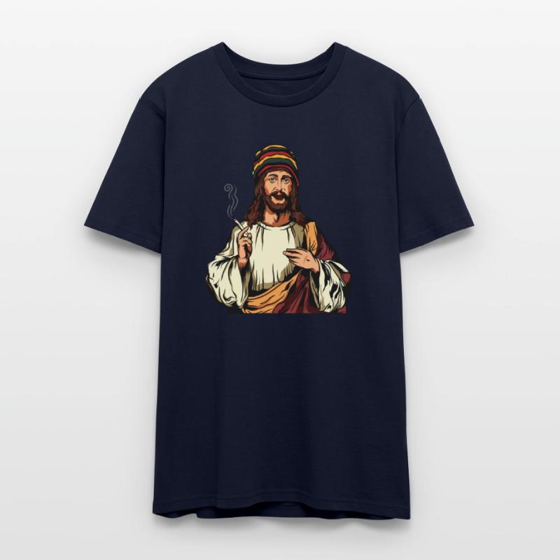 Smoking Weed Joint Jesus Cannabis Hemp Rasta 420