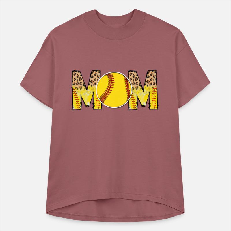 Softball Mom Leopard Distressed Print