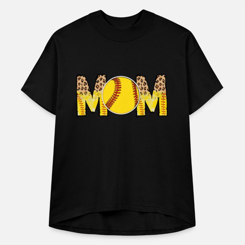 Softball Mom Leopard Distressed Print