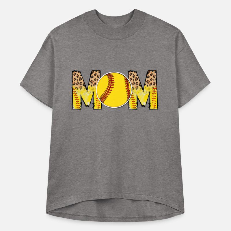 Softball Mom Leopard Distressed Print