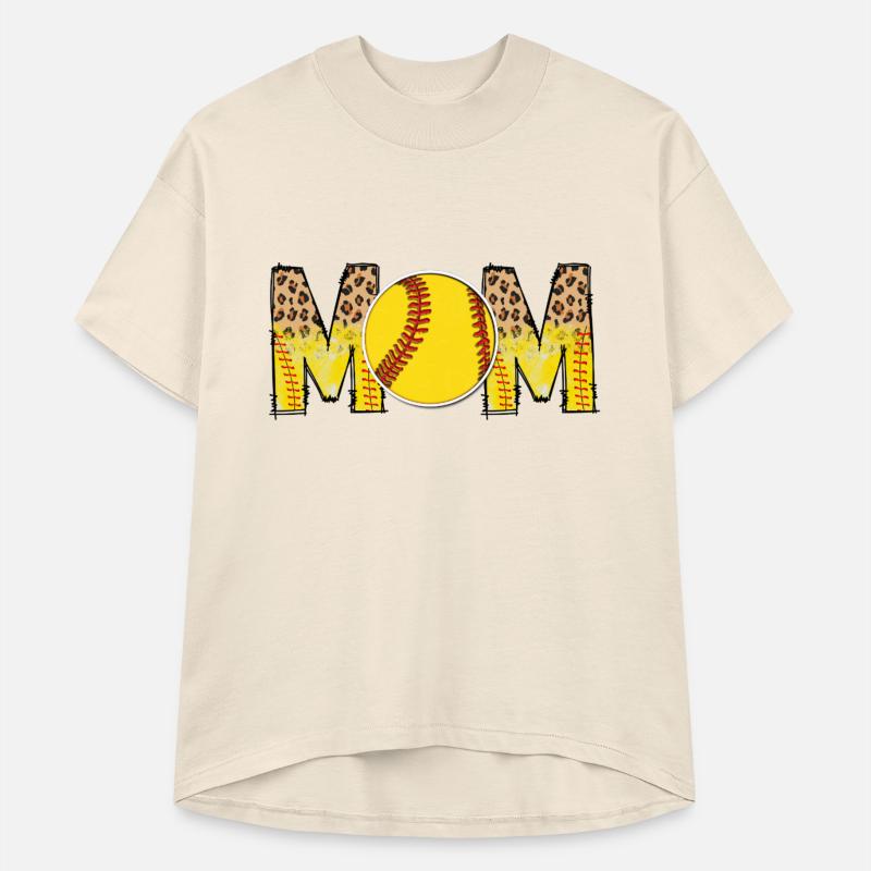Softball Mom Leopard Distressed Print