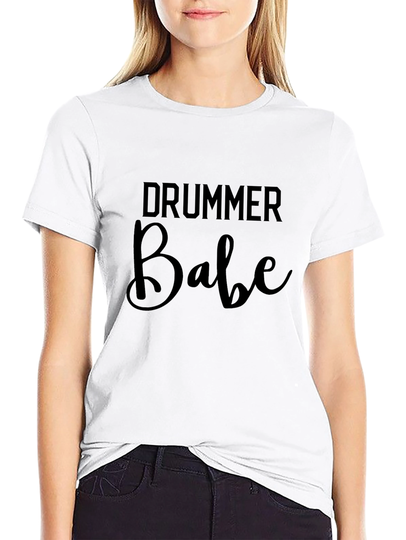 Drummer Babe Graphic T-Shirt