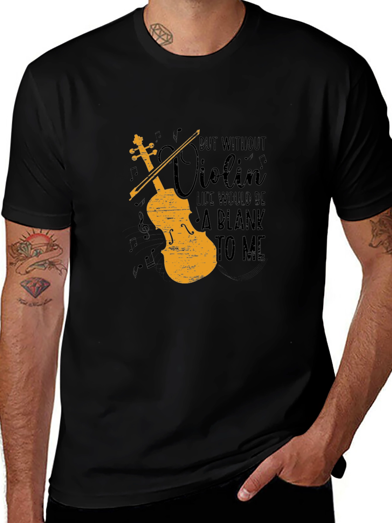 Violin Life Graphic T-Shirt