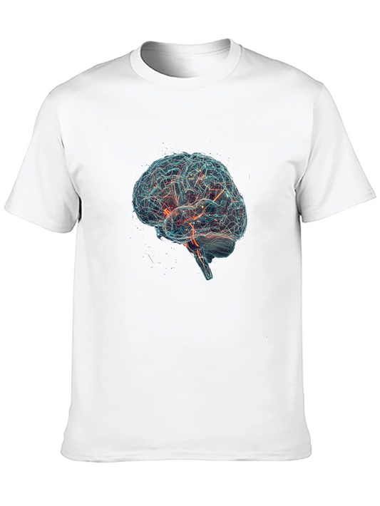 Brain Graphic Tee - Stylish Neurology T-Shirt
