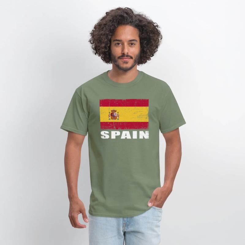 Spain Flag Grunge Country Flag Spain