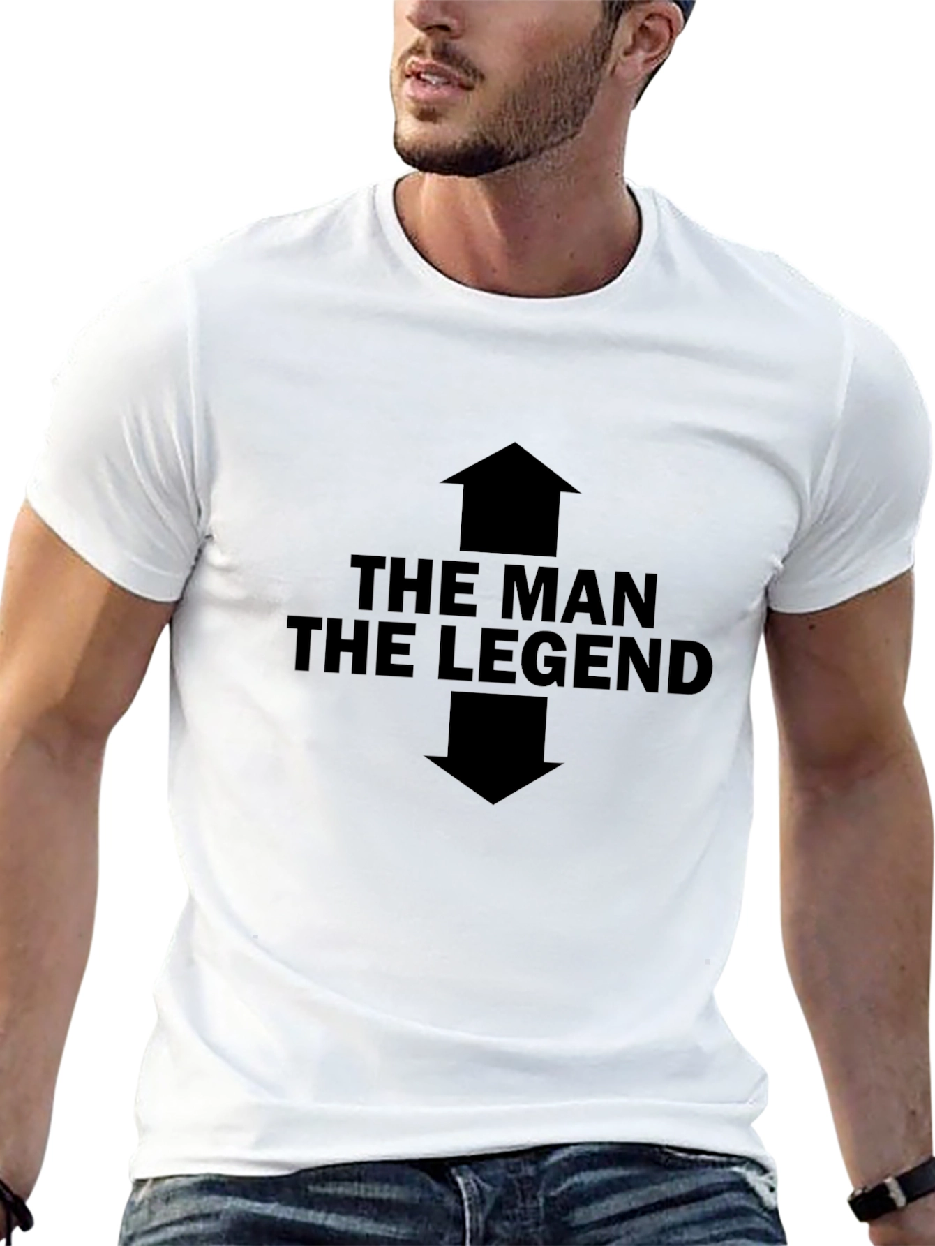 The Man The Legend Graphic Tee - Black