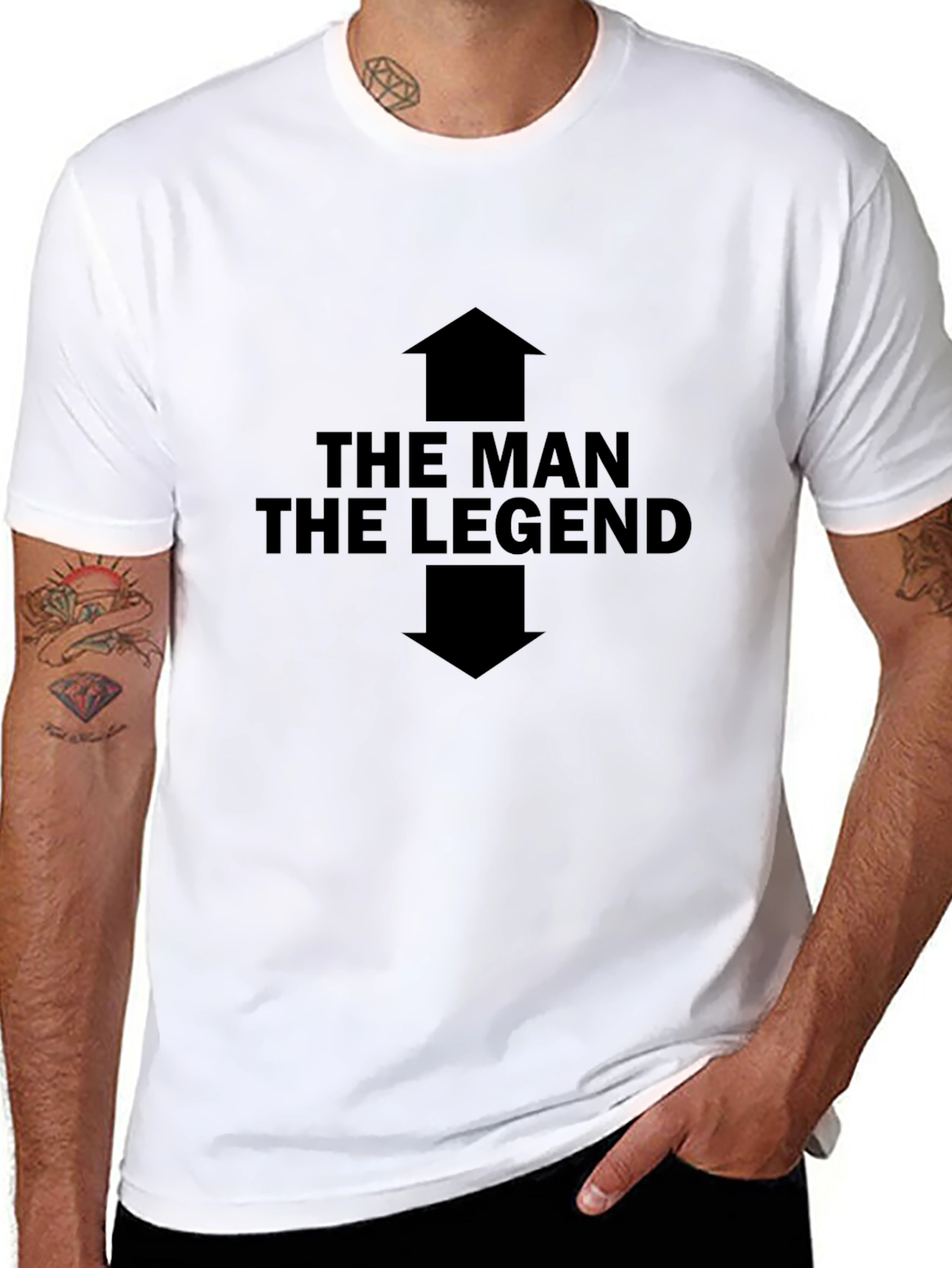 The Man The Legend Graphic Tee - Black
