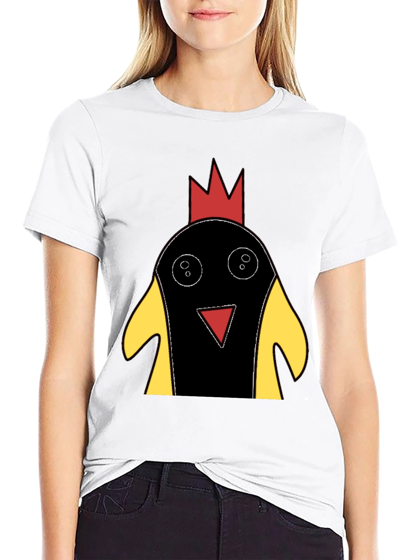 Funky Chicken T-Shirt - Black Cotton Tee