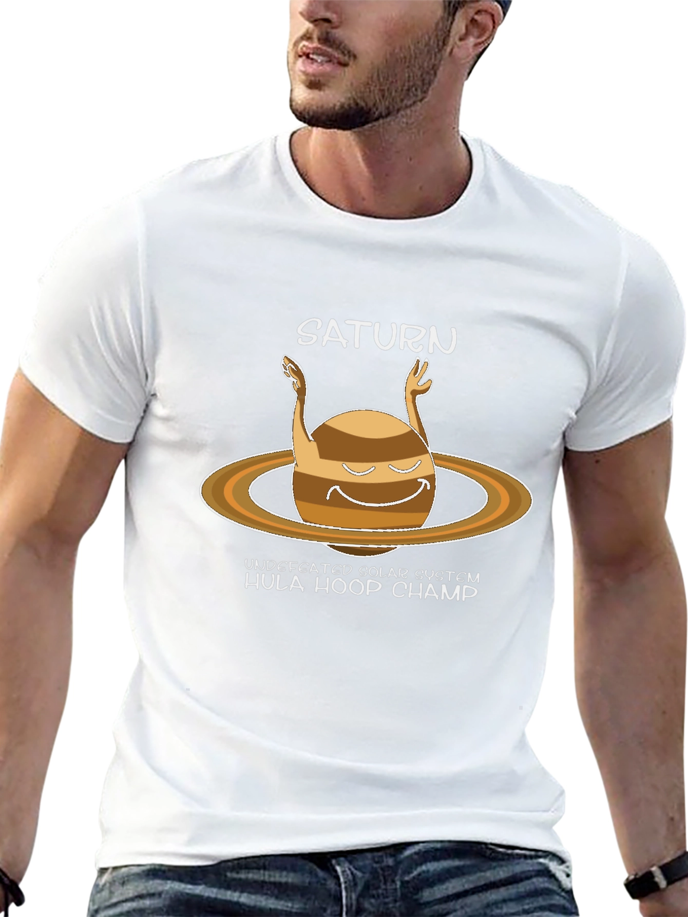 Saturn Hula Hoop Champ T-Shirt - Undefeated Solar System