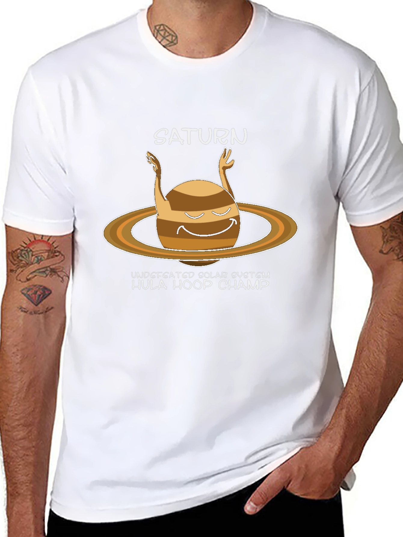 Saturn Hula Hoop Champ T-Shirt - Undefeated Solar System