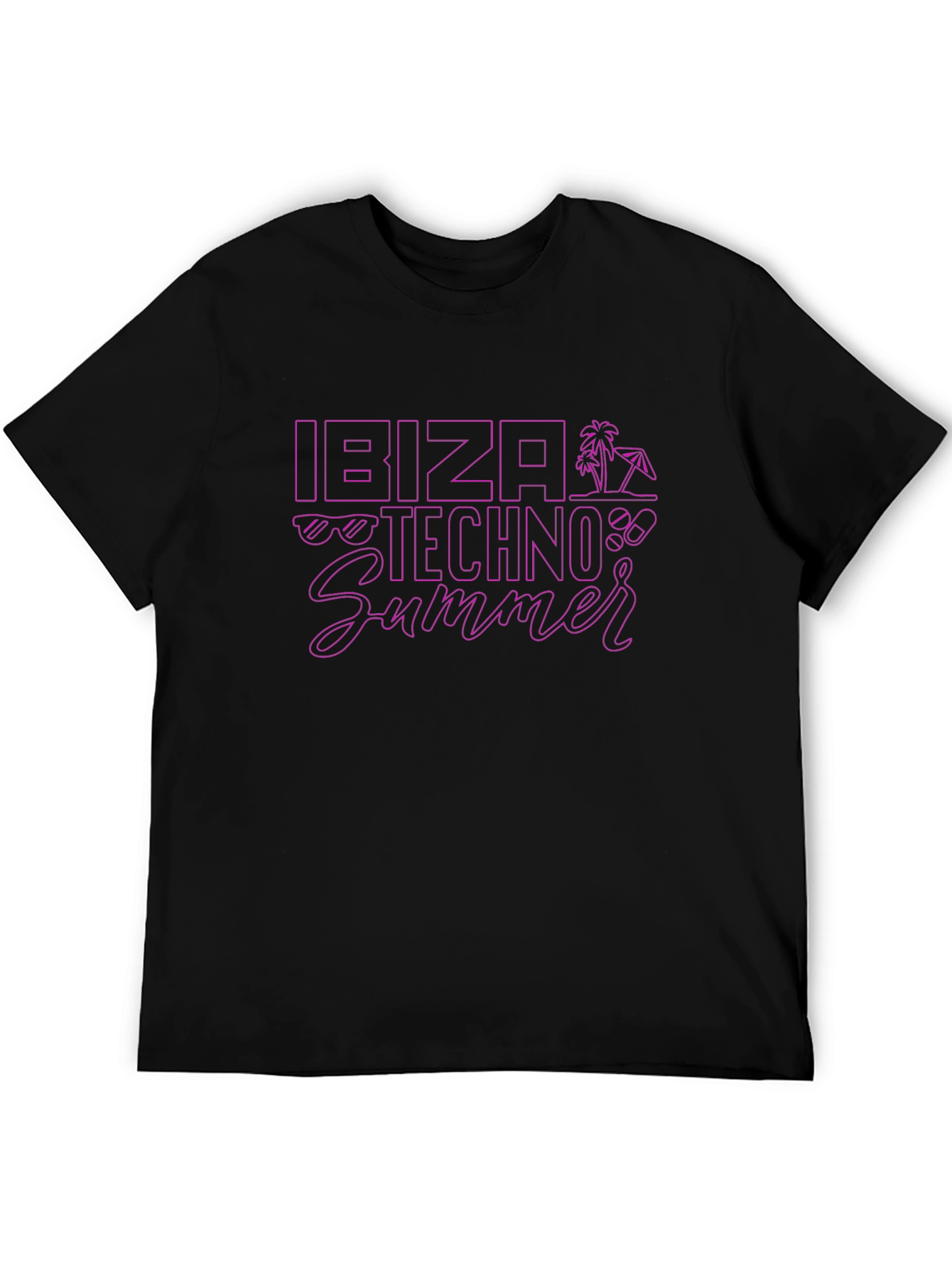 Ibiza Techno Summer Graphic T-Shirt