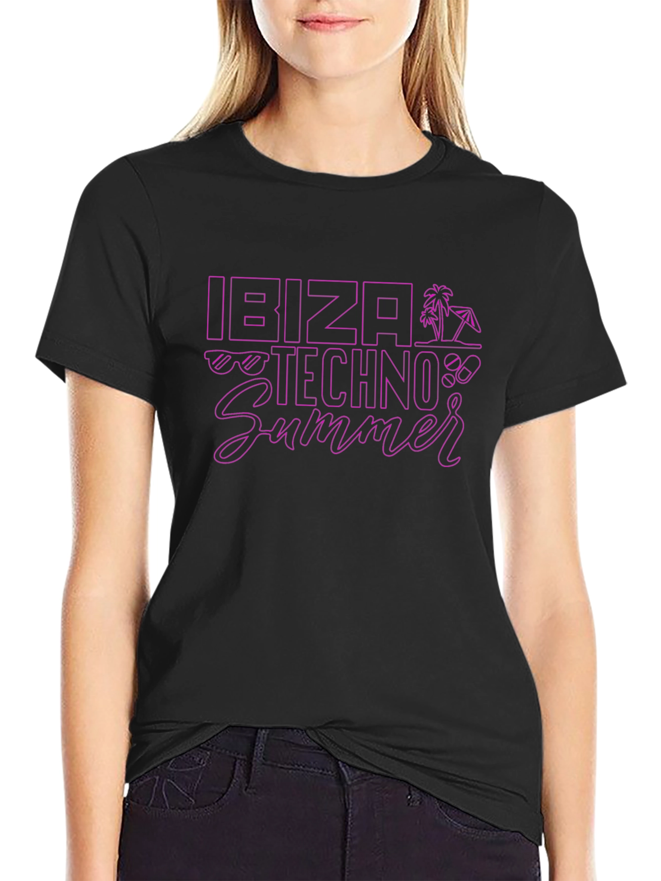 Ibiza Techno Summer Graphic T-Shirt