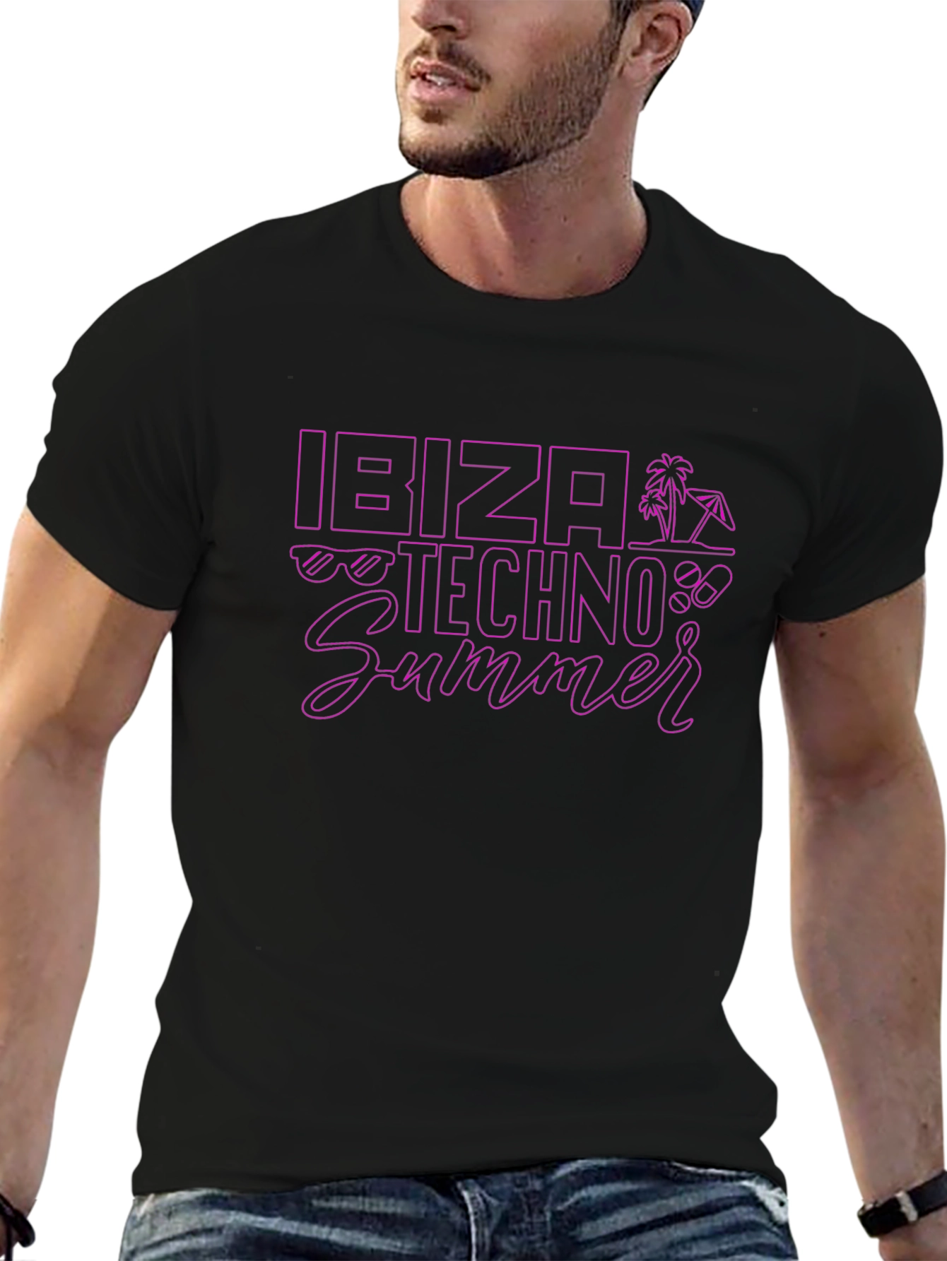 Ibiza Techno Summer Graphic T-Shirt