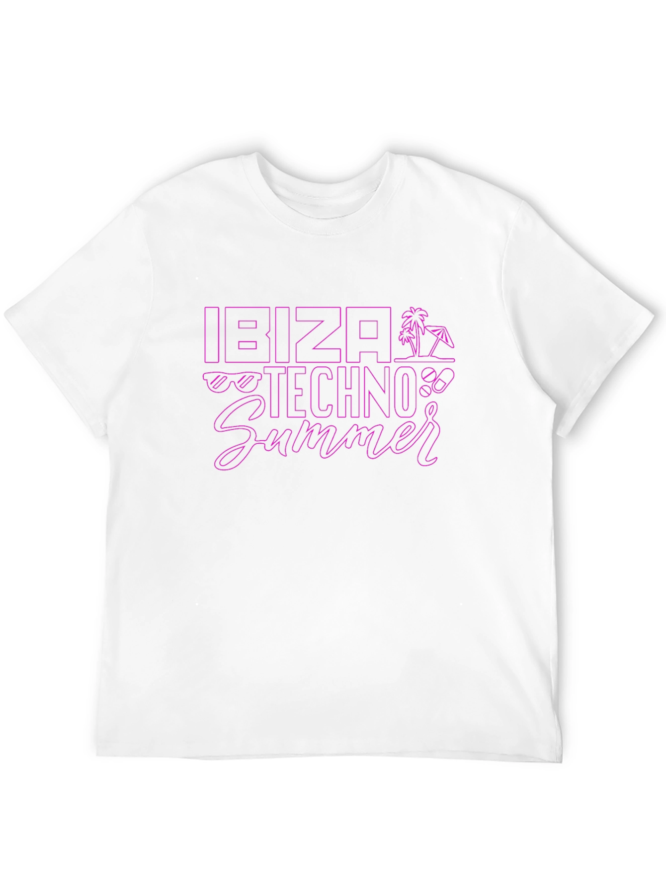 Ibiza Techno Summer Graphic T-Shirt