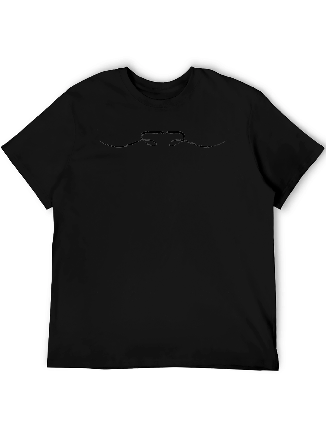 Black Graphic Tee - Stylish Minimalist Design