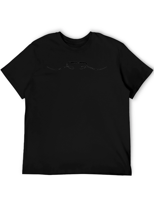 Black Graphic Tee - Stylish Minimalist Design