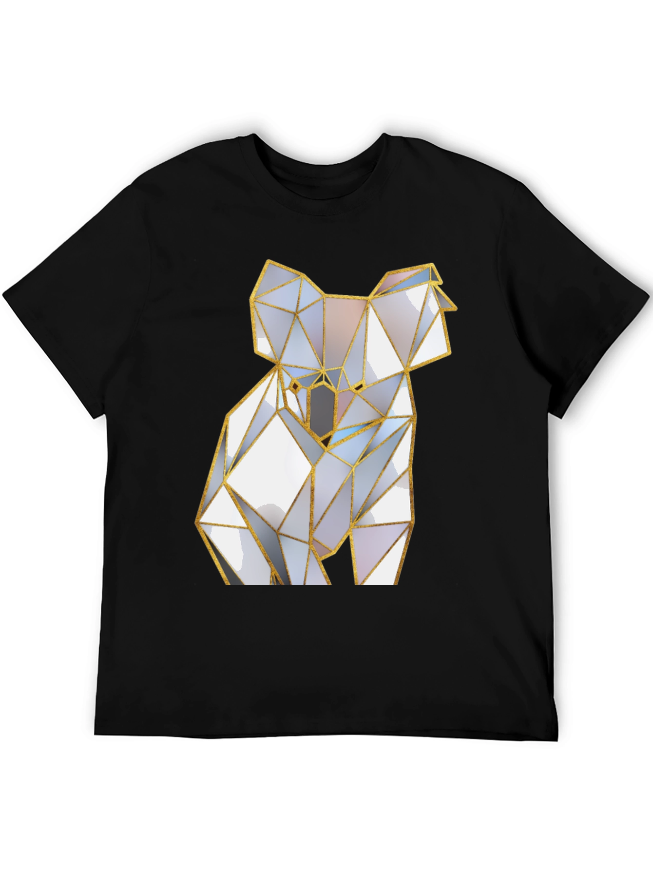 Geometric Koala Graphic Tee - Modern Style