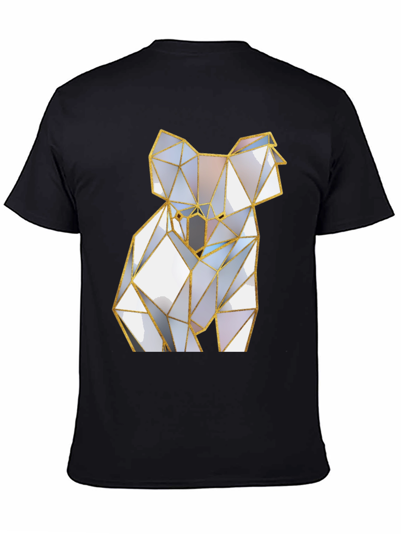 Geometric Koala Graphic Tee - Modern Style